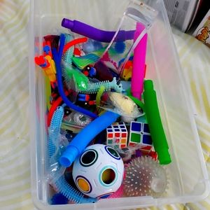 Lot of random fidget toys